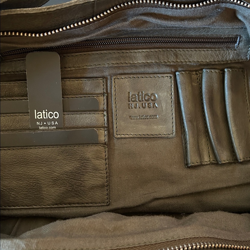 Latico Leathers Van Tote Bag in Olive - Picture 2 of 8